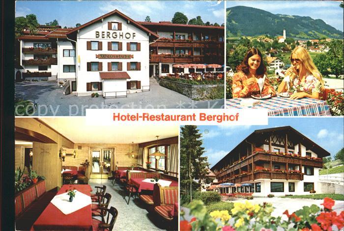 Pfronten Ostallgaeu Bayern Hotel Bergrestaurant Berghof