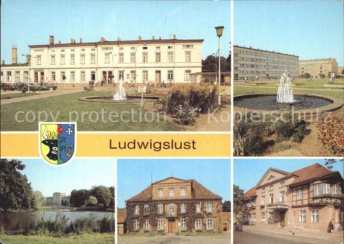 Ludwigslust Bahnhof John Brinckmann Strasse Schloss Rathaus Mecklenburger Hof