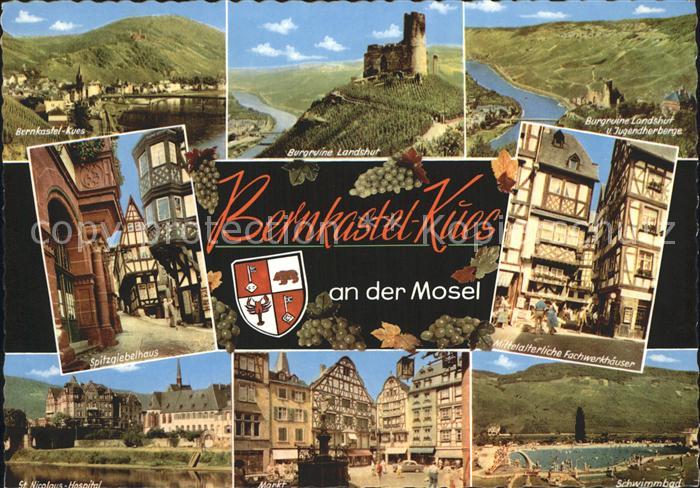 BERNKASTEL-KUES Berncastel Rheinland-Pfalz Schwimmbad Markt Sankt Nicolaus Hospi