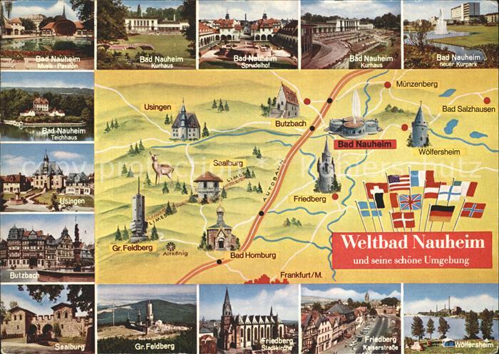 Bad Nauheim Kurpark Kurhaus Teichhaus Musik Pavillon Sprudelhof