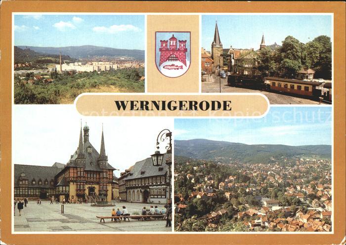 Werningerode Steinrode Harzquerbahn am Weserntor Rathaus