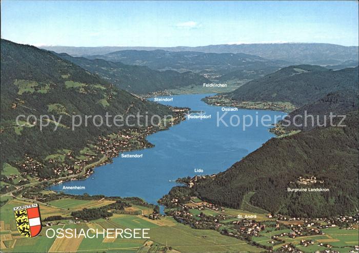 Ossiachersee Fliegeraufnahme