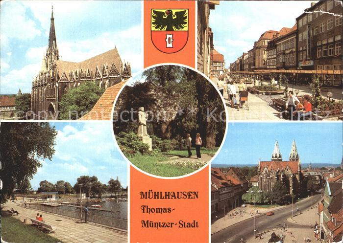 Muehlhausen Thueringen Marienkirche Thomas Muentzer-Denkmal Steinweg