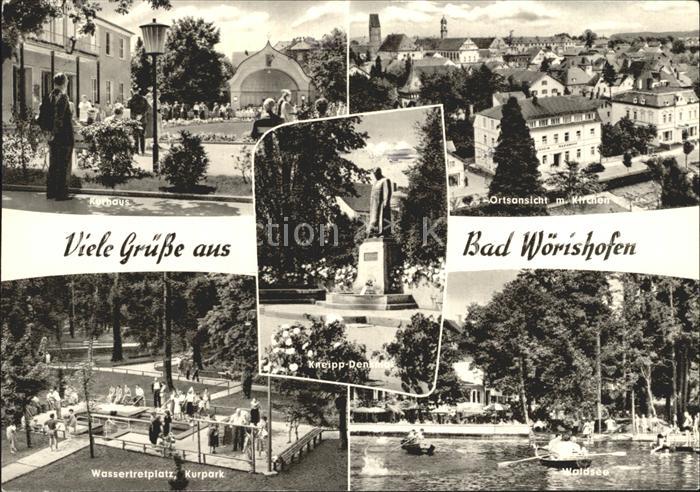 Bad Woerishofen Wassertretplatz Kurpark Waldsee Kurhaus