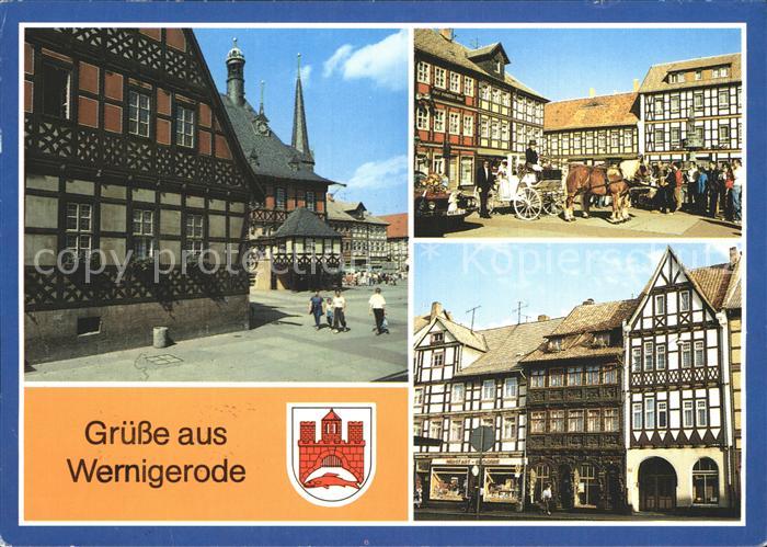 Wernigerode Harz Rathaus Markt Krummelsches Haus