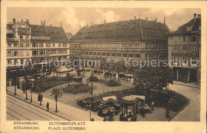 Strassburg Elsass Gutenbergplatz