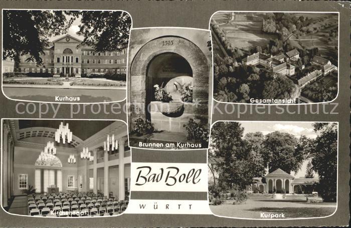 Bad Boll Kurhaus Brunnen Kurpark Kirchensaal