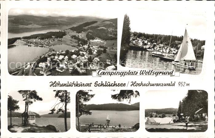 Schluchsee Campingplatz Wolfsgrund Segelboot