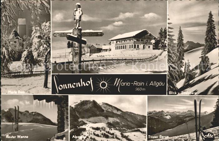 Maria Rain Allgaeu Reuter Wanne Tiroler Berge Alpspitze Ski