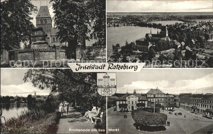 Ratzeburg Schleswig-Holstein Fliegeraufnahme Dom Markt