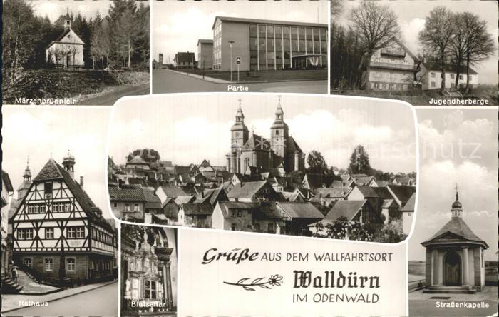Wallduern Rathaus Maerzenbruennlein Jugendherberge Strassenkapelle