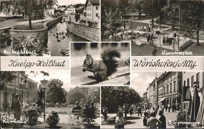 Woerishofen Bad Wassertretplatz Kurpromenade Hansi