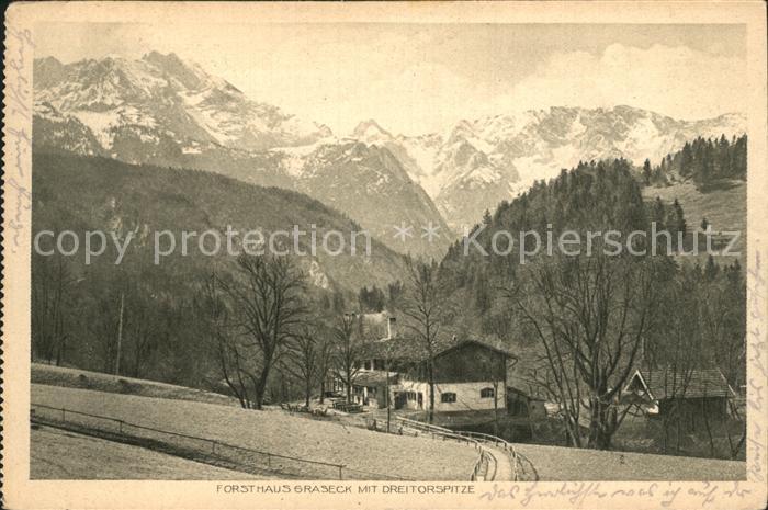 GARMISCH-PARTENKIRCHEN Bayern Forsthaus Graseck Dreitorspitze
