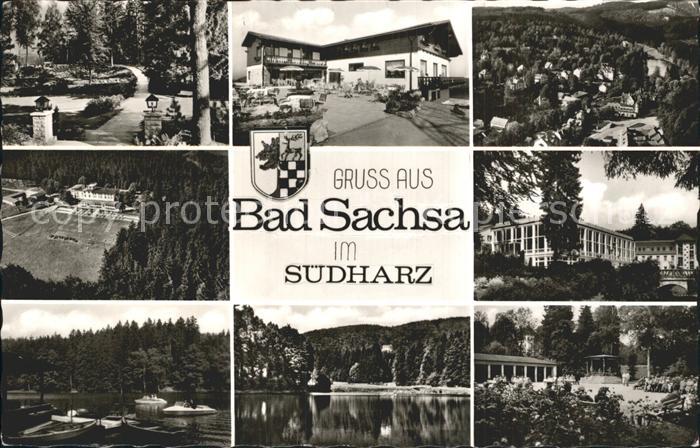 Bad Sachsa Harz Fliegeraufnahme Boot Konzertbuehne