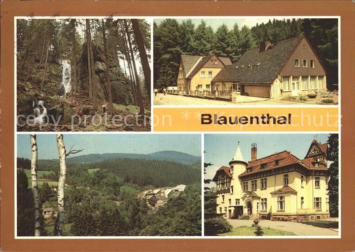 Blauenthal Erzgebirge Wasserfall Ferienheim Haus Zimmersacher Wolfersgruen Erhol