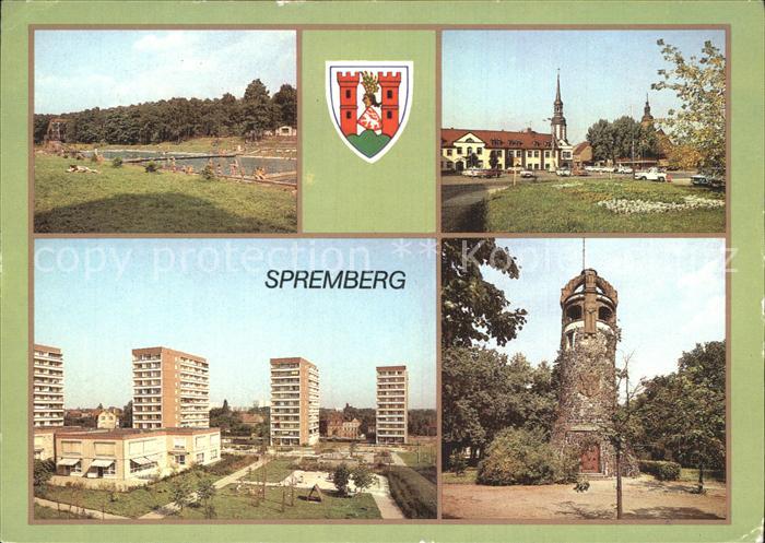 Spremberg Niederlausitz Markt Neubauten Georgenbergturm