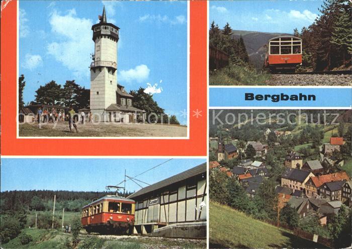 Cursdorf Bergbahn Froebelturm Oberweissbacher Bergbahn Oberweissbacher-Bergbahn
