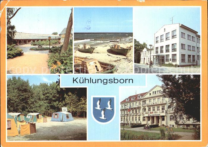 Kuehlungsborn Ostseebad Bootsliegeplatz Erholungsheim Friedriche Haehnel Zeltpla