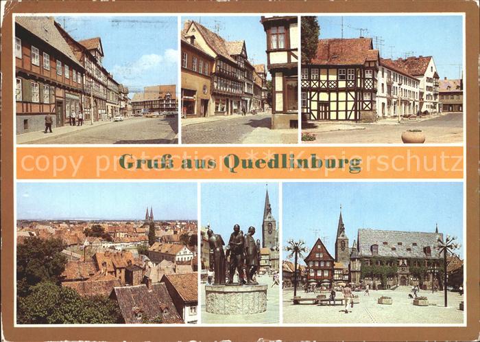 Quedlinburg Harz Poelkestrasse Marktstrasse Carl-Riter-Strasse Markt