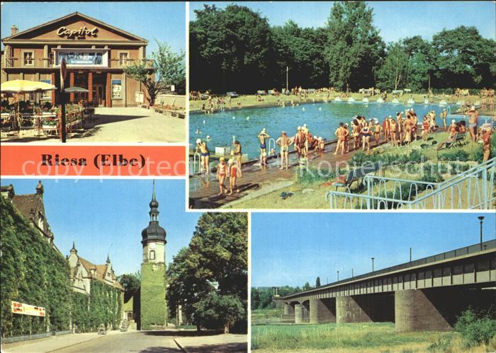 Riesa Sachsen Filmtheater Capitol Bad Rathaus neue Elbbruecke