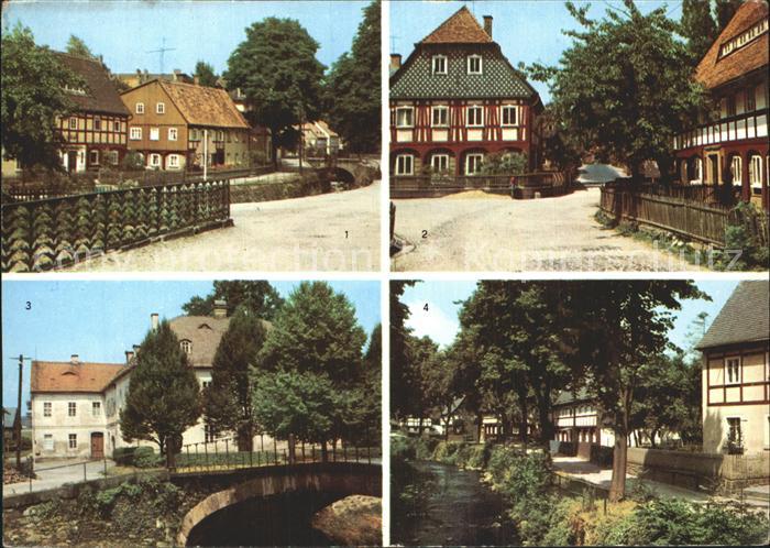 Grossschoenau Sachsen Lausur Umgebindehaeuser Damastmuseum Kupferhaus Mandau