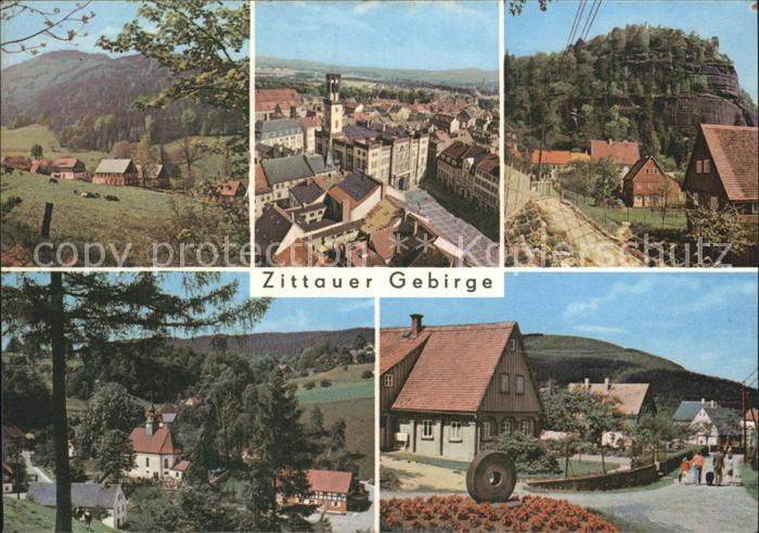 Zittau Platz der Jugend Rathaus Waltersdorf Lausche Oybin