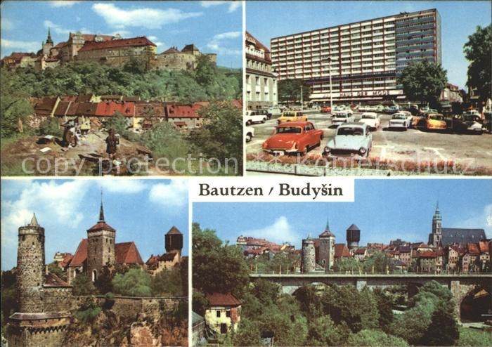 Bautzen Sachsen Ortenburg Hochhaus Platz Roter Armee Alte Wasserkunst Friedensbr