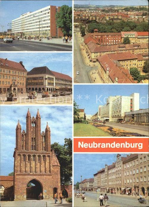 Neubrandenburg Rat des Bezirkes Centrum-Warenhaus Friedlaender Tor Hotel Vier To