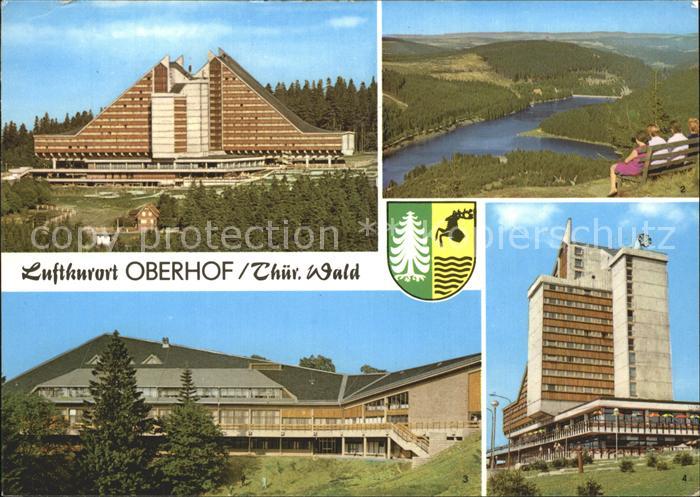 Oberhof Thueringen Interhotel Panorama Luetschetalsperre Grossgaststaette Oberer