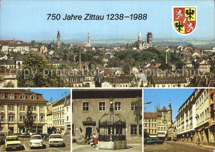 Zittau Herkulesbrunnen Gruener Born Klosterkirche