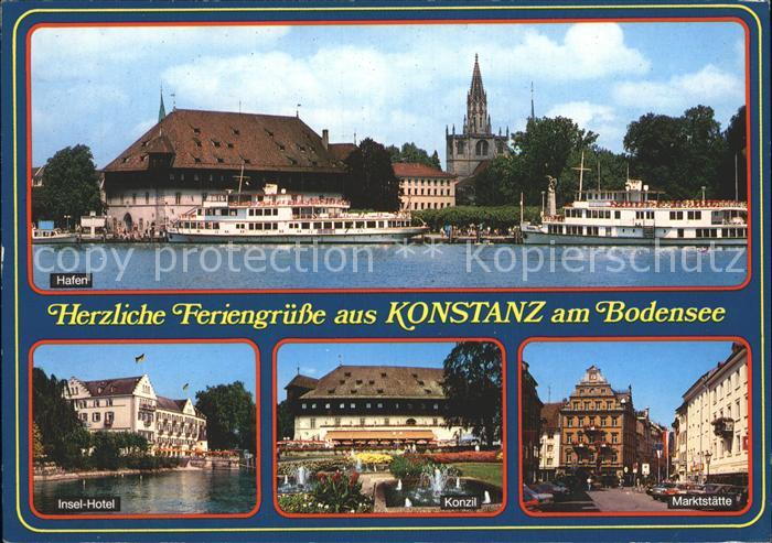 Konstanz Bodensee Hafen Insel-Hotel Konzil Marktstrasse