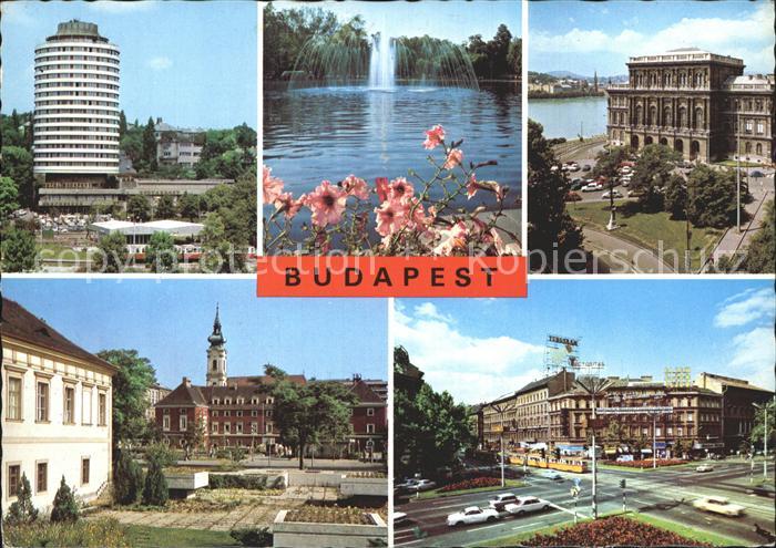 Budapest Springbrunnen Hochhaus