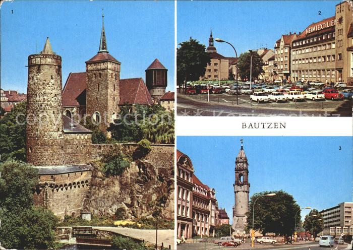 Bautzen Sachsen Alte Wasserkunst Platz Rote Armee Reichenturm