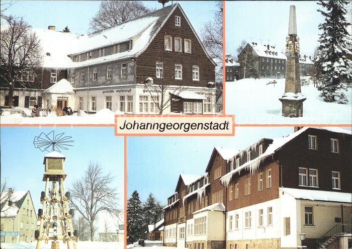 Steinbach Johanngeorgenstadt Gaststaette Waldesruh Postdistanzsaeule Pyramide