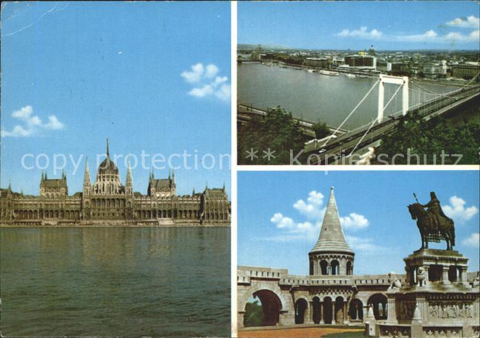 Budapest Denkmal Schloss Bruecke