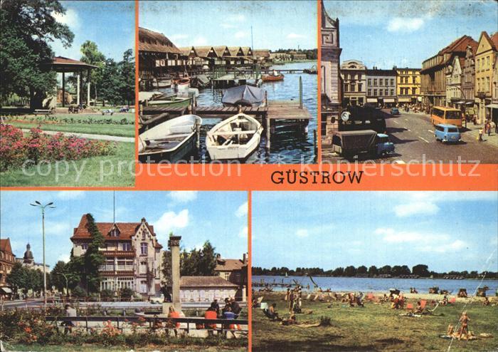 Guestrow Mecklenburg Vorpommern Rosengarten Markt Inselsee