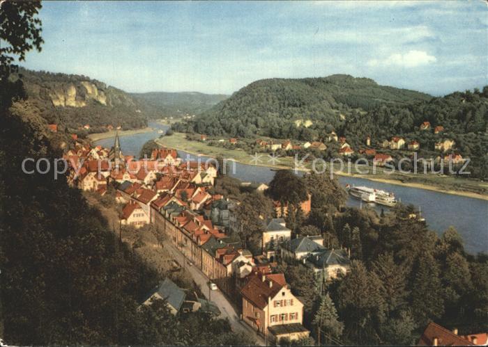 Wehlen Sachsen Ortsansicht