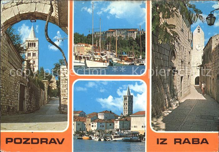 Rab Kroatien Hafen Tor Turm