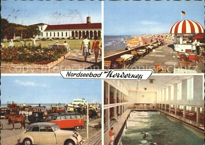 Norderney Nordseebad Hallenbad Pferdekutsche Cafe