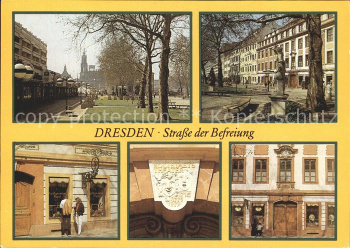 DRESDEN Elbe Strasse der Befreiung