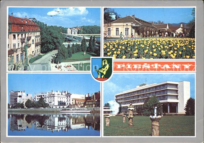 Piestany Mesto kupele udoli Vahu pod vybezkami Povazskeho Inovca