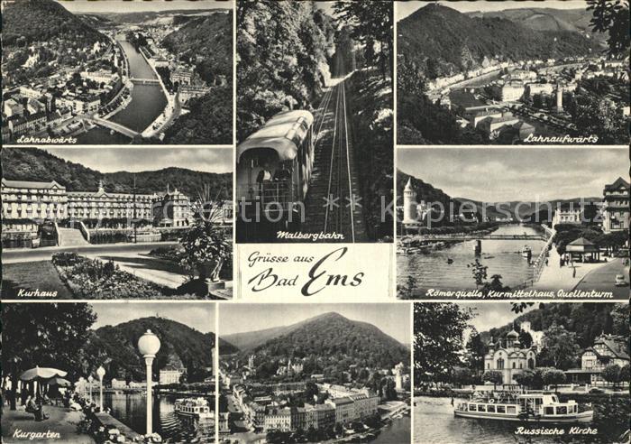 Bad Ems Malbergbahn Russische Kirche Roemerquelle