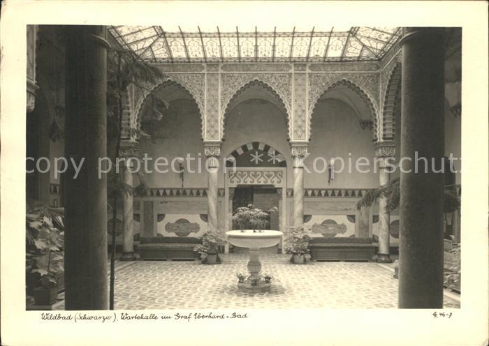 Wildbad Schwarzwald Wartehalle Graf Eberhard Bad