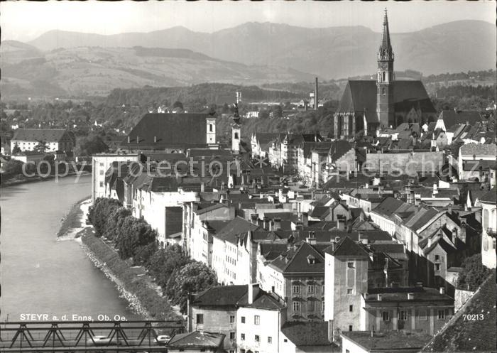 Steyr Enns Oberoesterreich Ortsansicht