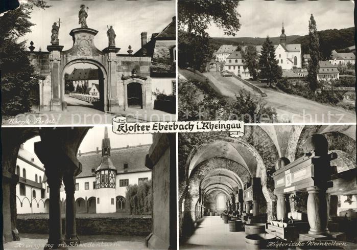Eberbach Rheingau Kloster Barock-Portal Weinkeltern
