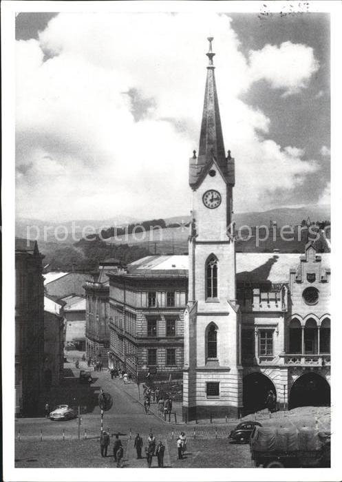 Trautenau Tschechien Marktplatz Laubenhaeusern
