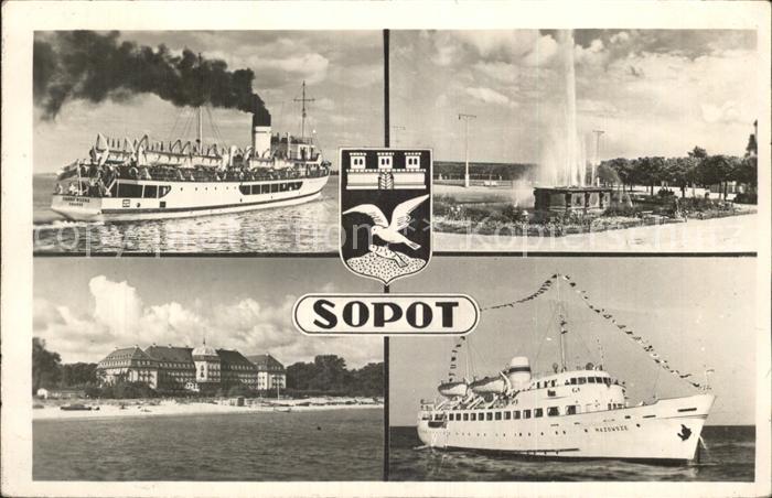 Zoppot Sopot Schiff