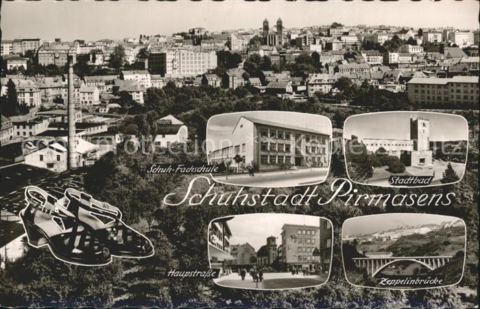 Pirmasens Stadtbad Schuh-Fachschule Hauptstrasse