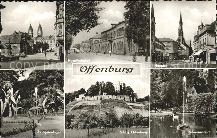 Offenburg Schwanenteich Hauptstrasse Hauptbahnhof