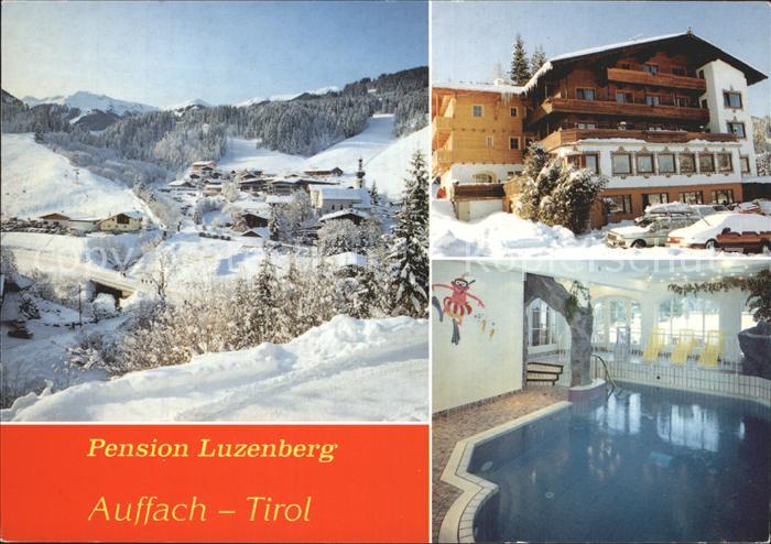 Auffach Pension Luzenberg Hallenbad Aussenansicht